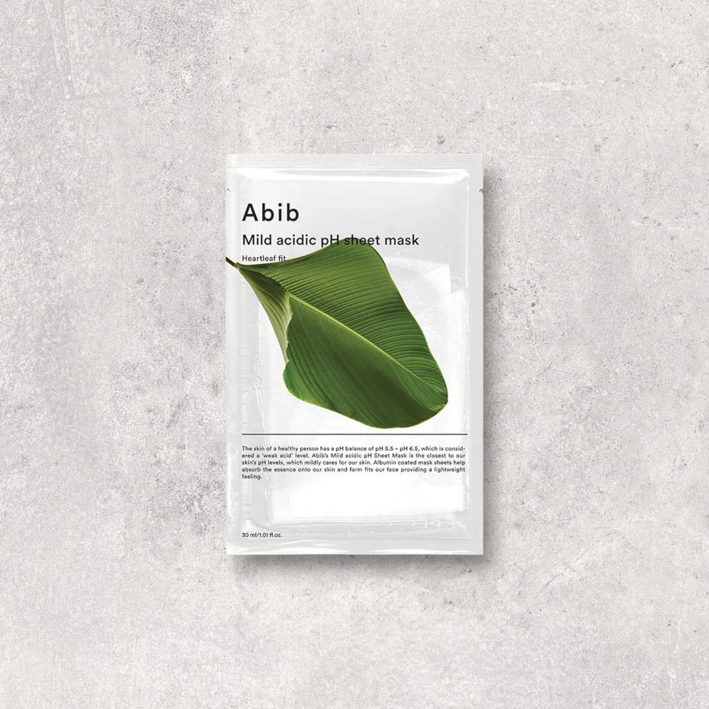 Abib - Mild Acidic pH Sheet Mask - Heartleaf Fit